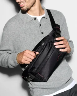 MZ Wallace Bleecker|Belt Bags & Slings|Bleecker Convertible Sling BlackRec