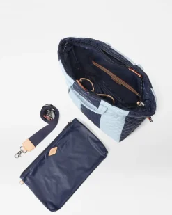 MZ Wallace Metro|Totes|Cabana Tote Dawn/CrystalBlue