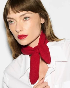 MZ Wallace Accessories|Cashmere Bandana Set Red