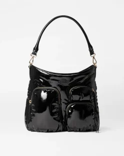 MZ Wallace Chelsea|Crossbody|Chelsea Hobo BlackLacquer