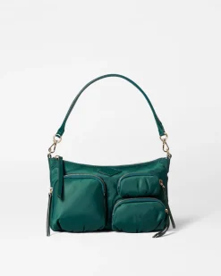 MZ Wallace Chelsea|Shoulders|Chelsea Petite Shoulder Emerald