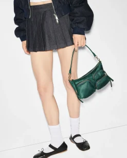MZ Wallace Chelsea|Shoulders|Chelsea Petite Shoulder Emerald