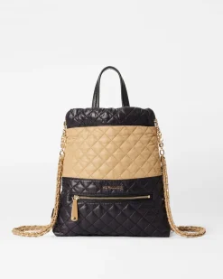 MZ Wallace Crosby|Backpacks|Crosby Audrey Backpack Camel&Black