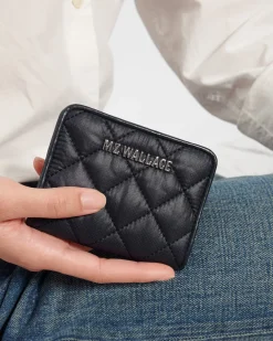 MZ Wallace Accessories|MZW Exclusives|Crosby Card Case BlackRec