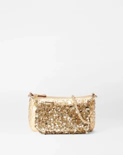 MZ Wallace Crossbody|Crosby Convertible Crossbody GoldMultiSequin