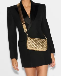 MZ Wallace Crossbody|Crosby Convertible Crossbody GoldMultiSequin