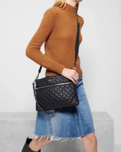 MZ Wallace Crosby|Crossbody|Crosby Crossbody BlackRec