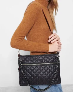 MZ Wallace Crosby|Crossbody|Crosby Crossbody BlackRec