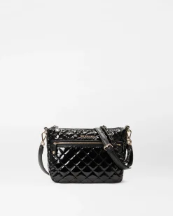 MZ Wallace Crosby|Crossbody|Crosby Ella Crossbody BlackLacquer