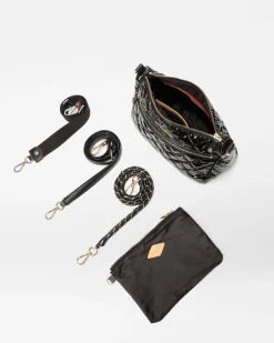 MZ Wallace Crosby|Crossbody|Crosby Ella Crossbody BlackLacquer