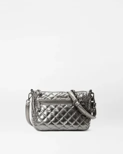 MZ Wallace Crosby|Crossbody|Crosby Ella Crossbody PewterMetallic
