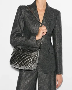 MZ Wallace Crosby|Crossbody|Crosby Ella Crossbody PewterMetallic