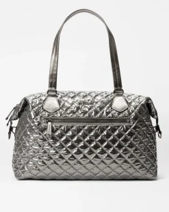 MZ Wallace Crosby|Duffels|Crosby Getaway PewterMetallic