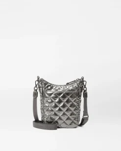 MZ Wallace Crosby|Crossbody|Crosby Go PewterMetallic