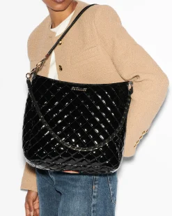 MZ Wallace Crosby|Shoulders|Crosby Hobo BlackLacquer
