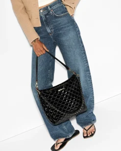 MZ Wallace Crosby|Shoulders|Crosby Hobo BlackLacquer