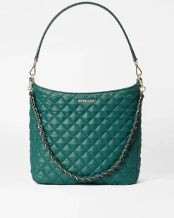 MZ Wallace Crosby|Shoulders|Crosby Hobo Emerald