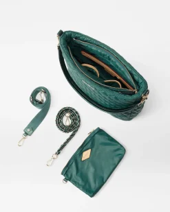 MZ Wallace Crosby|Shoulders|Crosby Hobo Emerald