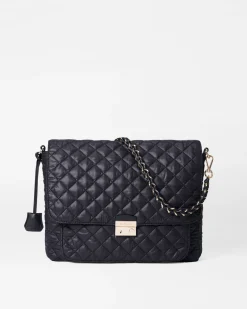 MZ Wallace Crosby|Crossbody|Crosby Lock Large Crossbody Black