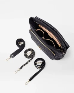 MZ Wallace Crosby|Crossbody|Crosby Lock Large Crossbody Black