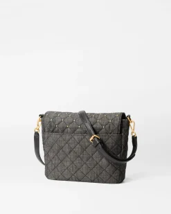 MZ Wallace Crosby|Crossbody|Crosby Lock Medium Crossbody TrueCharcoalDenim