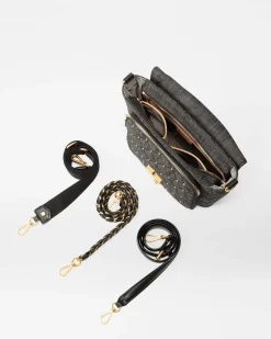 MZ Wallace Crosby|Crossbody|Crosby Lock Medium Crossbody TrueCharcoalDenim