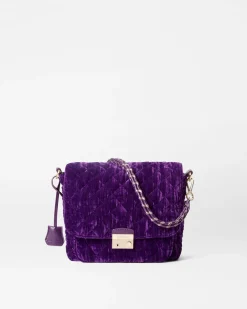 MZ Wallace Crosby|Crossbody|Crosby Lock Medium Crossbody VelvetAmethyst