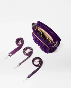 MZ Wallace Crosby|Crossbody|Crosby Lock Medium Crossbody VelvetAmethyst