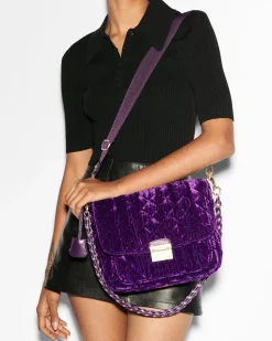 MZ Wallace Crosby|Crossbody|Crosby Lock Medium Crossbody VelvetAmethyst