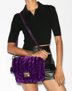 MZ Wallace Crosby|Crossbody|Crosby Lock Medium Crossbody VelvetAmethyst