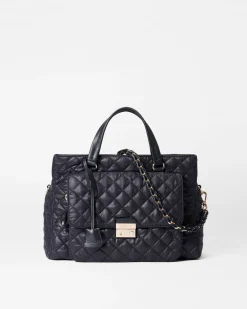 MZ Wallace Work|Shoulders|Crosby Lock Satchel Black