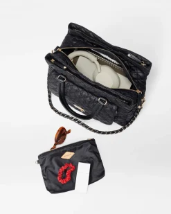 MZ Wallace Work|Shoulders|Crosby Lock Satchel Black