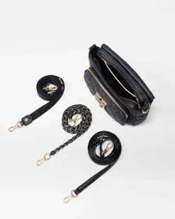 MZ Wallace Crosby|Crossbody|Crosby Lock Small Crossbody Black