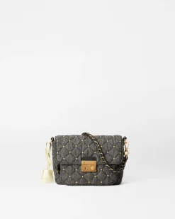 MZ Wallace Crosby|Crossbody|Crosby Lock Small Crossbody TrueCharcoalDenim