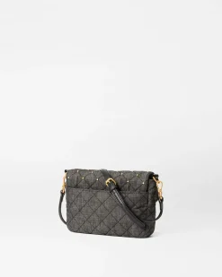 MZ Wallace Crosby|Crossbody|Crosby Lock Small Crossbody TrueCharcoalDenim