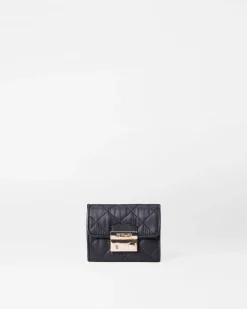 MZ Wallace Crosby|Accessories|Crosby Lock Small Wallet Black