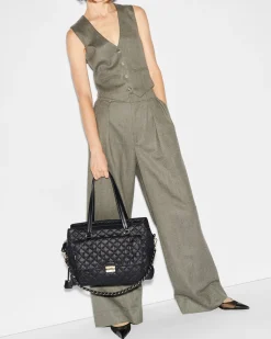 MZ Wallace Crosby|Totes|Crosby Lock Tote Black
