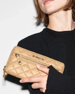 MZ Wallace Crosby|Accessories|Crosby Long Wallet Camel
