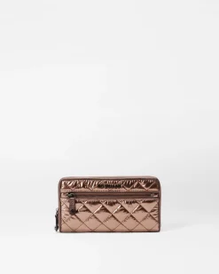 MZ Wallace Crosby|Accessories|Crosby Long Wallet CopperMetallicLacquer