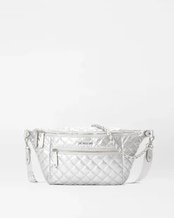MZ Wallace Crosby|Belt Bags & Slings|Crosby Sling MatteSilver