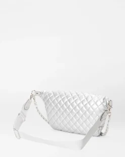 MZ Wallace Crosby|Belt Bags & Slings|Crosby Sling MatteSilver