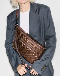 MZ Wallace Crosby|Belt Bags & Slings|Crosby Sling CopperMetallicLacquer