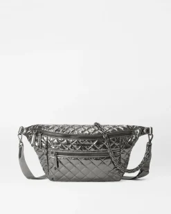 MZ Wallace Crosby|Belt Bags & Slings|Crosby Sling PewterMetallic