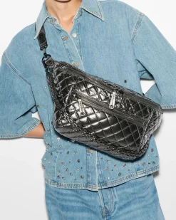 MZ Wallace Crosby|Belt Bags & Slings|Crosby Sling PewterMetallic