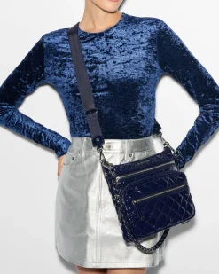 MZ Wallace Crosby|Crossbody|Downtown Crosby NavyLacquer