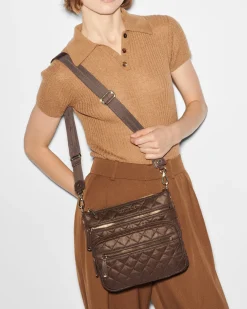 MZ Wallace Crosby|Crossbody|Downtown Crosby Walnut