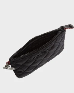 MZ Wallace Accessories|Flat Metro Key Pouch BlackRec
