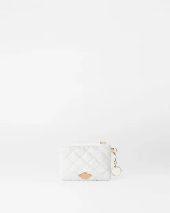MZ Wallace Metro|Accessories|Flat Metro Key Pouch PearlMetallic
