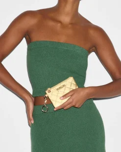 MZ Wallace Metro|Accessories|Flat Metro Key Pouch LightGoldPearlMetallic