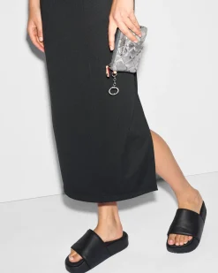 MZ Wallace Metro|Accessories|Flat Metro Key Pouch SilverMetallicCamo